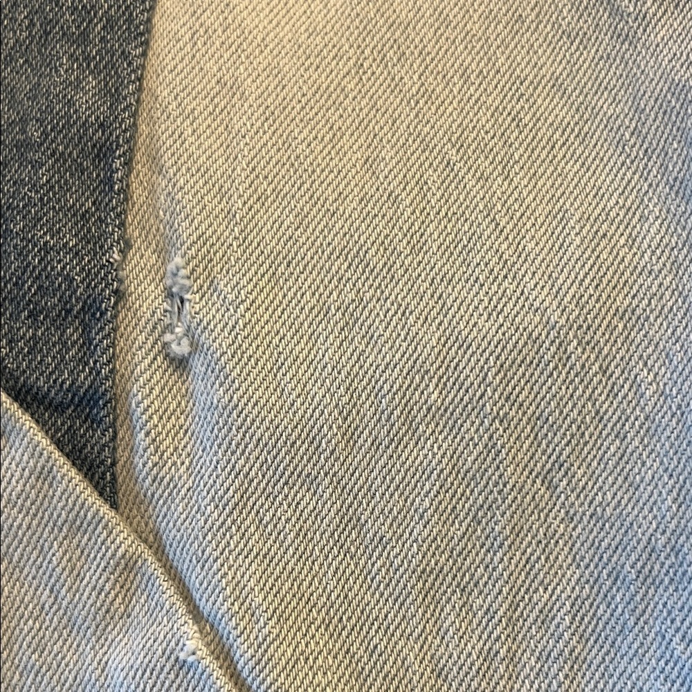 Levi's Two-Tone Blue Straight Leg Jeans - Picture 3 of 8